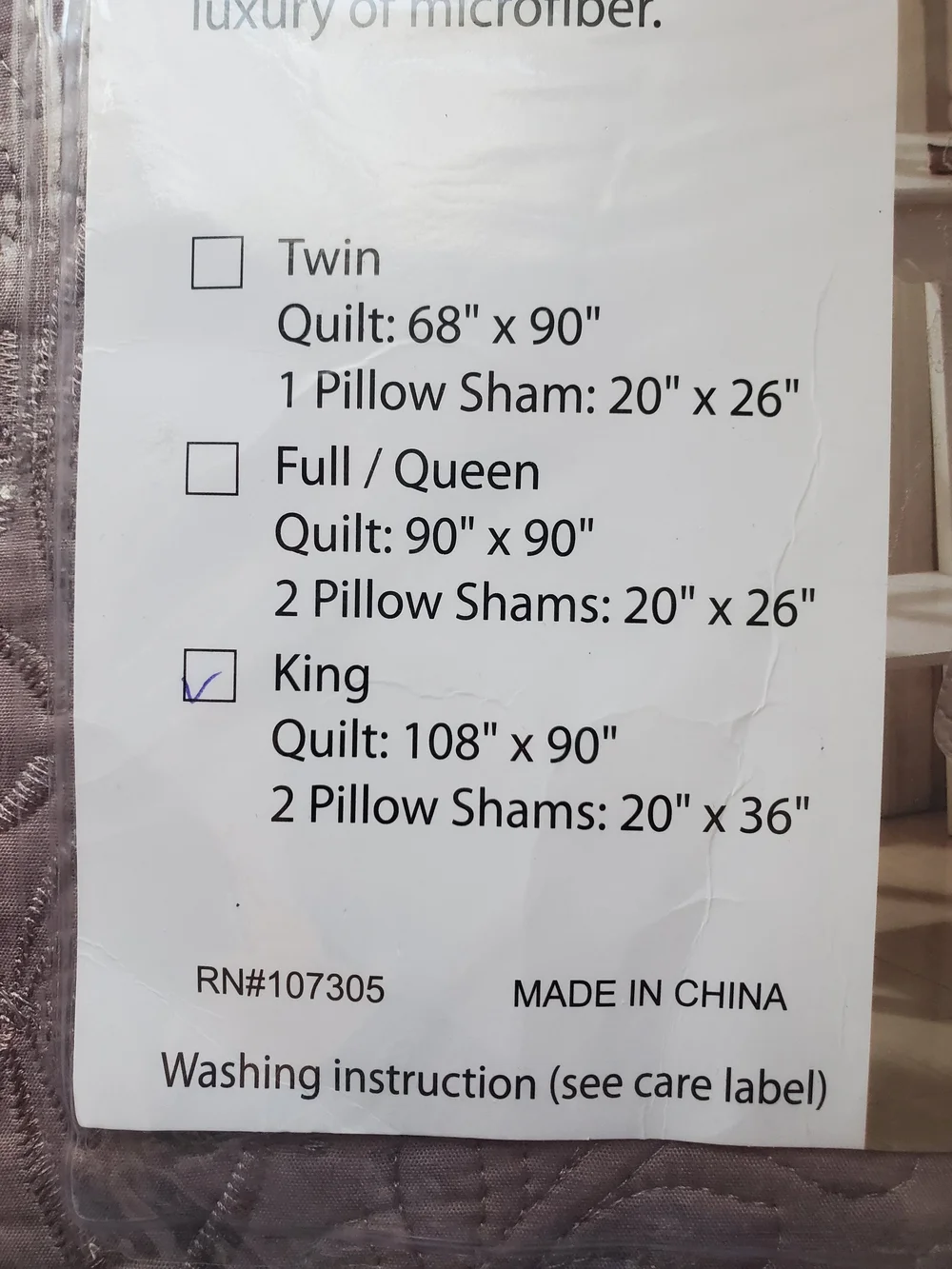 Embroidered Quilt Set - Taupe King Size New In Packaging